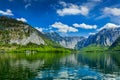 Hallstatter See mountain lake in Austria Royalty Free Stock Photo