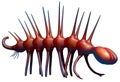 Hallucigenia 3D illustration