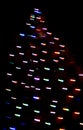 Hallucinogenic light decoration of kitschy colors. replaces neons. long lines, loops, club flies through space. Christmas tree sha