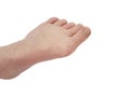 Hallux valgus, legs, isolated white, patient aching joints