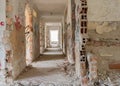 Hallway in abandoned house Royalty Free Stock Photo
