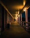 Hallway at the Beltway Motel, Halethorpe, Maryland Royalty Free Stock Photo