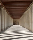 Hallway and columns in Athens, Greece