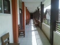 hallway in front of the class on the second level