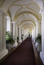 Hallway on the ground floor in Rund?le Palace in Latvia Royalty Free Stock Photo