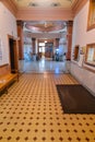 A hallway leading to the rotunda of the Deer Lodge County Courthouse, Anaconda, Montana, USA