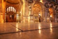 Hallway with marble statues Royalty Free Stock Photo