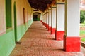 Hallway of Mission San Miguel Arcangel Royalty Free Stock Photo