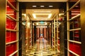 The hallway at modern luxury hotel Royalty Free Stock Photo