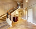 Hallway with staircase in luxury house