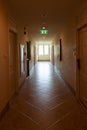 Hallway in vintage hotel in day time Royalty Free Stock Photo
