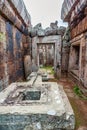 Hallway with Yonis at Phnom Chiso Royalty Free Stock Photo