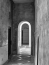 Hallways, walls, doors and arches