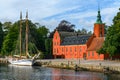 Halmstad Castle (Halmstads slott) is a 17th-century building Royalty Free Stock Photo