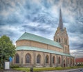 Halmstad Church Panorama Royalty Free Stock Photo