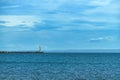 Halmstad lighthouse at Kattegat sea in Sweden Royalty Free Stock Photo