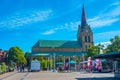 Halmstad, Sweden, July 12, 2022: Saint Nicholas church in Halmst Royalty Free Stock Photo