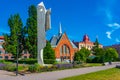 Halmstad, Sweden, July 12, 2022: Statue of a woman at Picasso pa Royalty Free Stock Photo