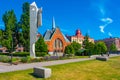 Halmstad, Sweden, July 12, 2022: Statue of a woman at Picasso pa Royalty Free Stock Photo