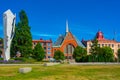 Halmstad, Sweden, July 12, 2022: Statue of a woman at Picasso pa Royalty Free Stock Photo