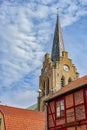 Halmstad Church from Gamla Stan Royalty Free Stock Photo