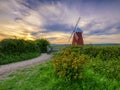 Halnaker windmill in the South Downs National Park, West Sussex, UK Royalty Free Stock Photo