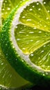 Halo closeup slice lime deep droplets best stock rum green one b