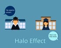 Halo Effect Influences How We Perceive and judge others Royalty Free Stock Photo