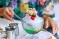 Halo halo, Filipino summer dessert