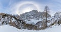 Halo over the Veliki Draski vrh mountain