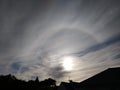 A Halo projected onto Cirrus Clouds Royalty Free Stock Photo