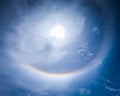 Halo Sun. Royalty Free Stock Photo