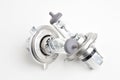 Halogen bulb for a car on a white background Royalty Free Stock Photo