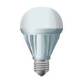 Halogen bulb vector icon. Realistic vector icon isolated on white background halogen bulb. Royalty Free Stock Photo