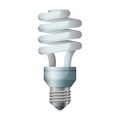 Halogen bulb vector icon. Realistic vector icon isolated on white background halogen bulb. Royalty Free Stock Photo