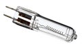 Halogen bulb on white Royalty Free Stock Photo