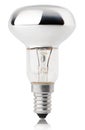 Halogen bulb on white Royalty Free Stock Photo