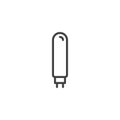 Halogen light bulb line icon Royalty Free Stock Photo