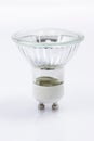 Halogen light bulb on a white background Royalty Free Stock Photo