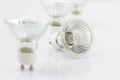 Halogen light bulb on a white background Royalty Free Stock Photo