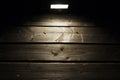 Halogen on wooden wall
