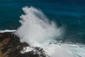 Halona Blow Hole Beach on Oahu, Hawaii Royalty Free Stock Photo