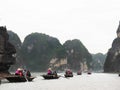 Halong Bay - Row Boat Experience Royalty Free Stock Photo