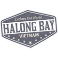 Halong Bay sign or stamp