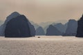 Halong bay under the sunlight Royalty Free Stock Photo
