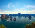 Halong bay Vietnam panoramic view