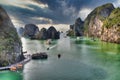 Halong Bay, Vietnam: View ftom Bo Hon Island.