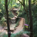 Haluzice valey with green forest and waterfalls - Slovakia