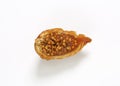 Halved dried fig Royalty Free Stock Photo