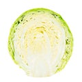 Halved Green Cabbage
